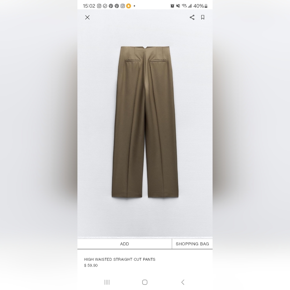 Zara Suit pants size L - Picture 2 of 9
